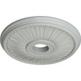 thumbnail image 3 of Ekena Millwork 20 1/8"OD x 3 7/8"ID x 1 7/8"P Berkshire Ceiling Medallion (Fits Canopies up to 6 3/8"), Hand-Painted Frost, 3 of 7