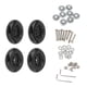 thumbnail image 1 of Ruedas de repuesto para maleta, ruedas giratorias de metal PU, juego de reparación antideslizantes 63X18mm, 1 of 9