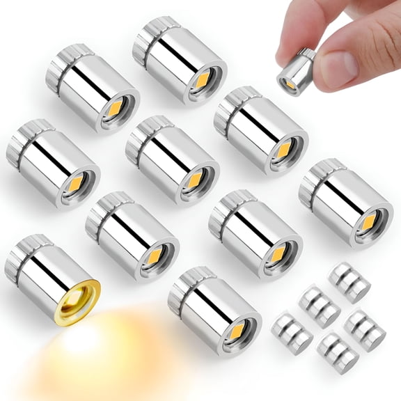 MONTERA 10pcs Miniature Led Lights,Tiny Small Led Lights Battery Powered Balloon Mini Spot for Paper Lantern Party Decoration Micro Crafts Models Dollhouse Accessories(Warm White Light)