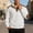 White, variant on Sweaters For Men Knit Long Sleeved Top Contrast Splice Elbow Patches Ribbed Hem Cuffs Vintage Soft Pullover Khaki L