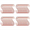 thumbnail image 1 of Paquete de 40 4 Pulgadas Rosa Planos Colgantes - Gancho En Forma de S S de Carga Pesada, para Utensilios de Cocina,Herramientas de Jardinería, Ropa., 1 of 5