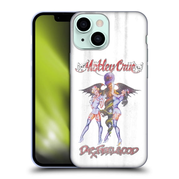 Head Case Designs Officially Licensed Motley Crue Key Art Dr. Feelgood Vintage Soft Gel Case Compatible with Apple iPhone 13 Mini