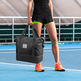 thumbnail image 7 of Cshidworld 35L Duffle Bags for Women, Travel Bag Carry on Gym Bag, Expandable Travel Bag with Wet Dry Pocket/ 3 Front Pockets/ Trolley Sleeve Pocket, Sport Dance Bag, Black, 7 of 7