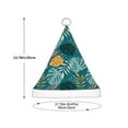 thumbnail image 3 of Cauagu Tropical Leaves Pattern Christmas Hat for Kids,Xmas Holiday Hat Santa Hat for Boys & Girls Festive Headwear Accessories for Christmas/New Year/Holiday, 3 of 6