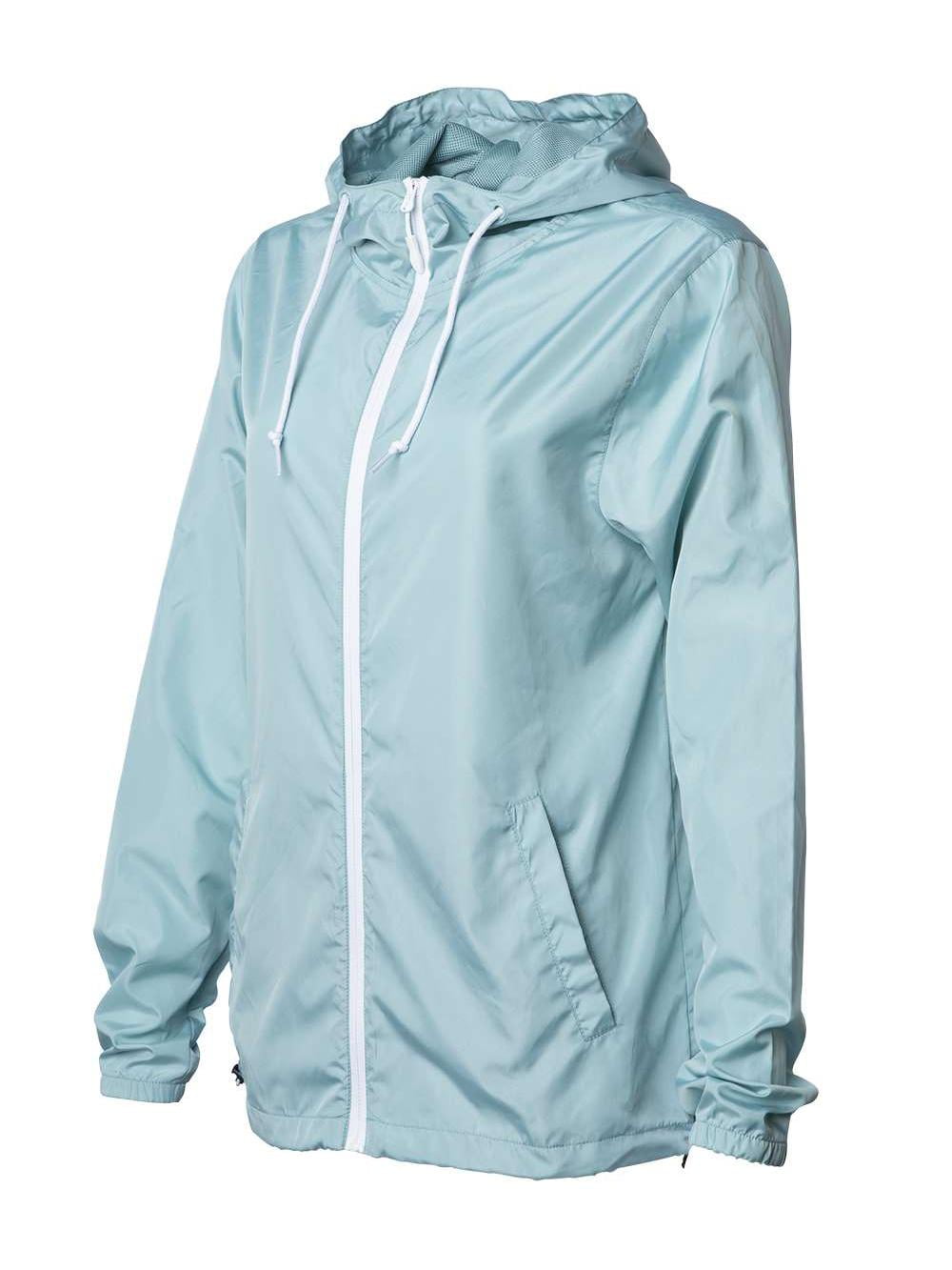 Girls Boys Windbreaker Turquoise Waterproof Raincoat Jacket Lightweight Age 5-13 