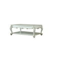 thumbnail image 2 of Antique Pearl Coffee Table with Bottom Shelf, 2 of 6