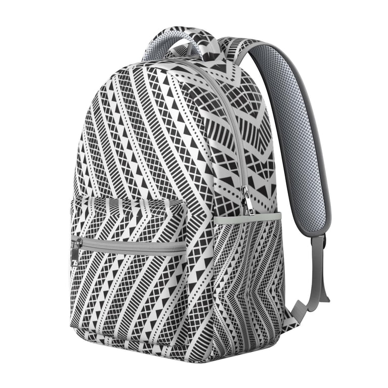 Stylish Black and White Patterned Women\'s Backpack Amazon.com: zyrtty Mini Backpack for Women Flower Black  main image 3