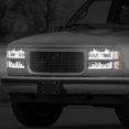 thumbnail image 3 of Nuvision for 94-00 GMC C10 C/K 1500 LED DRL Strip Headlights Bumper Corner Lamps Chrome, 3 of 10