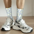 thumbnail image 6 of Pofeuu Tennis Rackets And Balls Print Crew Socks, Adult Running Hiking Socks for Youth and Adult, 6 of 6