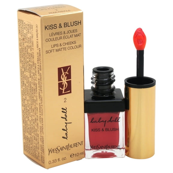 Baby Doll Kiss & Blush - # 2 Rose Frivole by Yves Saint Laurent for Women - 0.33 oz Lip Gloss