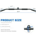 thumbnail image 3 of Rotating Lat Pull Down Bar 39.4'' Lat Pulldown Attachments for Pulley System Gym Cable Machine LAT Pull Down Machine, Lat Bar Pulldown Bar Cable Machine Attachment Cable Attachments for Gym, 3 of 7