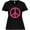 AB-Black, variant on Inktastic Pink Peace Sign Women's Plus Size T-Shirt