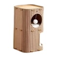 thumbnail image 3 of BELOVING Cat House 2 Layered Prevents Furniture Damage Pet Accessory Enclosed Pet Bed Camel, 3 of 9