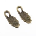 thumbnail image 3 of Paquete de 100 joyas con colgante de para para pulseras, collares, colgante de abalorios con tirador de cremallera Bronce, 3 of 8