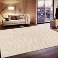 thumbnail image 3 of Pasargad Home Edgy 12' x 15' Hand-Tufted Silk and Wool Ivory Rug, For Indoor Space and all Age of Group, 3 of 5