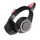 thumbnail image 4 of Auriculares Auriculares con luz intermitente LED Adorable micrófono inalámbrico recargable para juegos Auricular 5.0 compatible con Bluetooth, negro Inevent EL000090-01B, 4 of 7
