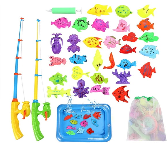 HHHC Magnetic Fishing Toys for Kids Ages 4-8, Fishing Game Pool Toys for Kiddie Pool 3-4 Yeas, Magnetic Fishing for Bathtub Fun