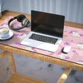 thumbnail image 3 of Long Mouse Pads for Desk,Pink Cartoon Unicorn Dessert Pattern Desk Mats on Top Of Desks, Desk Mouse Pad Extra Large with 3mm Non-Slip Base and Stitched Edge for Gaming,Office,Work,Home 35.4"x15.7", 3 of 6