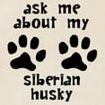 thumbnail image 2 of CafePress - Ask Me About My Siberian Husky Tote Bag - Unisex Canvas Tote Bag, Beige, 1-Piece, 2 of 7