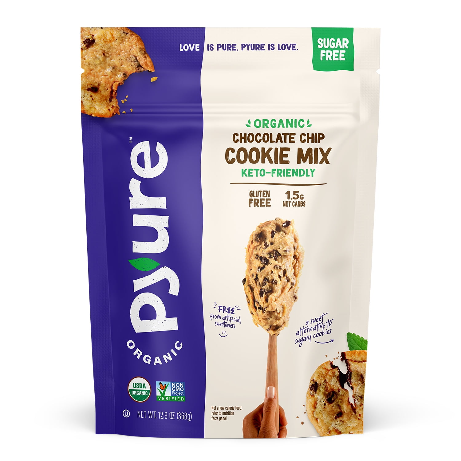 Pyure Organic, SugarFree Chocolate Chip Cookie Mix, 12.9 Oz Walmart