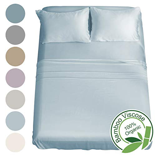 Gokotta Bamboo Sheets 100 Natural, King Size Sheets On Queen Bed