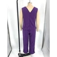 thumbnail image 6 of ZDHoor ZDHoor Womens Elegant Wedding Guest Pants Suit 3 Piece Set Formal Chiffon Lace Evening Party Outfit Purple L, 6 of 6