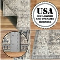 thumbnail image 4 of ReaLife Machine Washable Area Rug - Living Room Bedroom Bathroom Kitchen Entryway Office - Padded Crease Free Stain Resistant Premium - Boho Farmhouse Vintage- Paz- Beige Gray Ivory - 2'x 3', 4 of 7