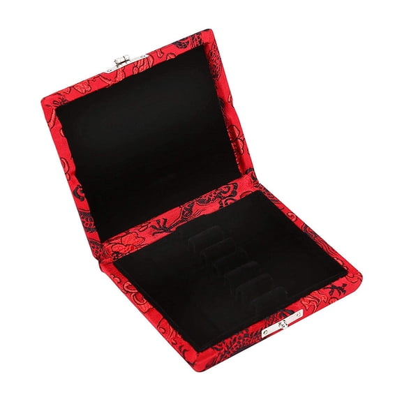 PENIKOKO 1Pc Red Instrument Reed Holder Durable Reed Storage Case with Ventilation and Protective Clamp