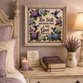 thumbnail image 6 of Hummingbird Garden Faith Cross Stitch,1 Set Purple, Beginner DIY Embroidery Kit for Craft Lover Hand Stitches, 6 of 7