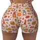 thumbnail image 2 of Fotbe Fall Thanksgiving Shorts Sin Costuras – Shorts Deportivos de Cintura Alta para Mujer, Elásticos para Gimnasio, Yoga, Running o Ciclismo-Small, 2 of 8