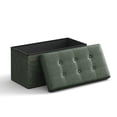 thumbnail image 2 of SONGMICS 30" Storage Ottoman Bench, Ottoman with Storage, Leather Storage Bench, Hold up to 660lb for Living Room, 2 of 7