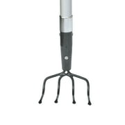 Expert Gardener Fiberglass Long Handle 4-Tine Cultivator with Comfort End Grip