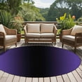 thumbnail image 5 of 8ft Round Rug, Purple Black Ombre Non-Skid Rubber Backing Large Area Rugs - Living Room Bedroom Home Office, Gradient Contemporary Abstract Art Indoor Floor Mat Carpets Washable Rug, 5 of 9