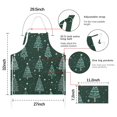 thumbnail image 7 of Dark Green Christmas Tree Apron-Garden Aprons for Women with Pockets-Cotton Linen Waterproof Kitchen Cooking Gardening Aprons Adjustable for Kitchen,Cooking,BBQ and Salon 32"x27", 7 of 7