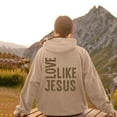 thumbnail image 6 of Women's Jesus Hoodie 2025 Christian Love Like Jesus Hooded Sweatshirt Fall Winter Y2K Graphic Pullover Top with Pockets, 6 of 7