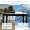 thumbnail image 6 of VEIKOUS 10 x 12ft Outdoor Hardtop Gazebo, Double Metal Roof Gazebo W/ Thickened Nettings for Patio, 6 of 6