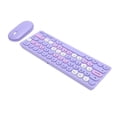 thumbnail image 1 of Combo De Teclado Y Mouse Inalámbrico, 64 Teclas 2.4g Mataje De Teclado USB De Tamaño Completo, Teclado Punk Retro Compacto Y Silencioso Con 1200 Ppi Para La Computadora Portátil, 1 of 7