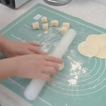 Vacemry Under $5 Plastic Rolling Pin Utensil, Multifunctional Dough Roller for Kitchen Baking Needs, Lightweight Non-Stick Pastry Making Tool Utensil Implement