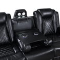 thumbnail image 7 of New Classic Furniture Orion II Faux Leather Power Sofa in Black, 7 of 7