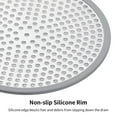 thumbnail image 4 of Shower Drain Hair Catcher Stainless Steel Bathtub Filter Screen Protector With Silicone Rim For Bathroom Floor, 4 of 6