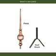 thumbnail image 4 of Good Directions 742 Victoria Finial, 27" w/Mount, Polished Copper, 4 of 4