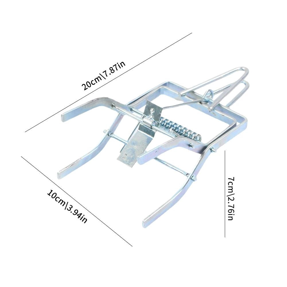 Heavy Duty Mole Traps for Lawns - Galvanized Steel Gopher Traps with Sensitive Trigger - Reusable & Weatherproof Vole Control for Garden and Farm