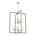 thumbnail image 2 of Hunter - Woodburn 12-light Brushed Nickel, Extra Large Pendant Light, Dimmable, Modern Style, Rectangle Shaped, for Bedrooms, Dining, Living Rooms - 19859, 2 of 6