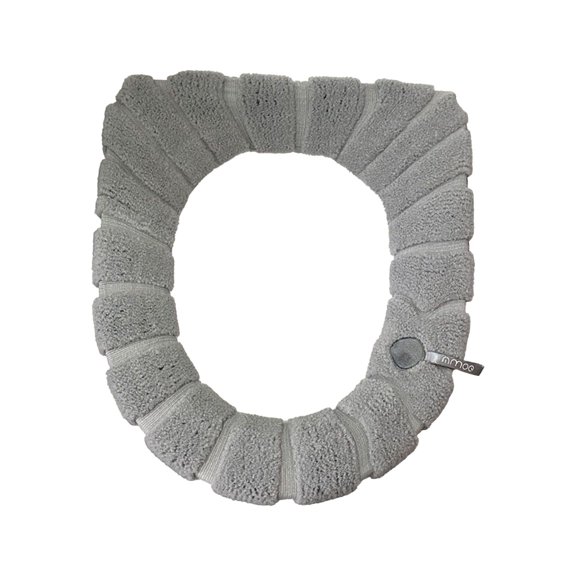 HengDidi Stretchable Warm Washable Toilet Seat Cover with Handles - Soft Acrylic Universal Fit for Round/Elongated Toilet, Easy Installation & Machine Washable, Year-Round Bathroom Comfort