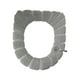 thumbnail image 2 of Toilet Seat Cover Washable Cloth Stretchable Warmer Soft Thicker Foldable Portable for Bedroom, Washable Cloth Toilet Seat Cover, Soft Warmer Thicker Stretchable Design, for Dorm, High, 2 of 9