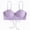 A121-Purple, variant on Women Bikini Top - Full Coverage Bathing Suit Top Push Up Swimsuit Tops Large Bust Swim Tops No Bottom White,S