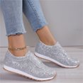thumbnail image 2 of NOKIO Women’s Glossy Sequin Sneakers Summer Fashion Casual Shoes Lightweight Breathable Design Comfortable Cushioned Footwear for Everyday Wear, 2 of 8