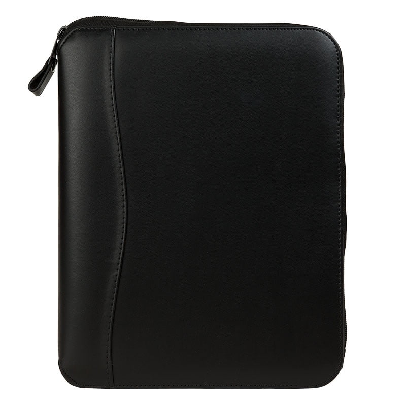 FranklinCovey Classic Planning System Vinyl Zipper Binder Black