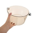 thumbnail image 5 of WEAVILUX Light Brown Acrylic Beverage Tub with Handle for Home, Outdoor, Party, and Event Use - Drink Cooler, 5 of 8