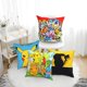 thumbnail image 2 of Dibujos animados Pokemon Pikachu(8) Juego de 4 fundas de cojín cuadradas para sofá, sala de estar y cama (40,6 x 40,6 cm), con cremallera invisible, regalo decorativo., 2 of 5